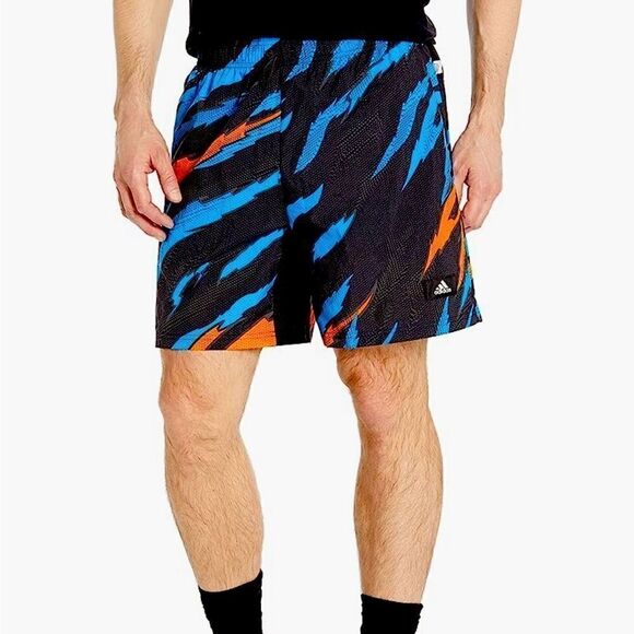 New Adidas Men's TRVL
Print Shorts in Black at Nordstrom, Size Medium - Picture 1 of 14